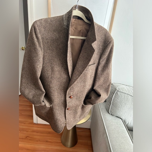 Alexander Shields 60s Vintage Tan Wool Tweed Sport  Size 40 Short - Picture 3 of 17